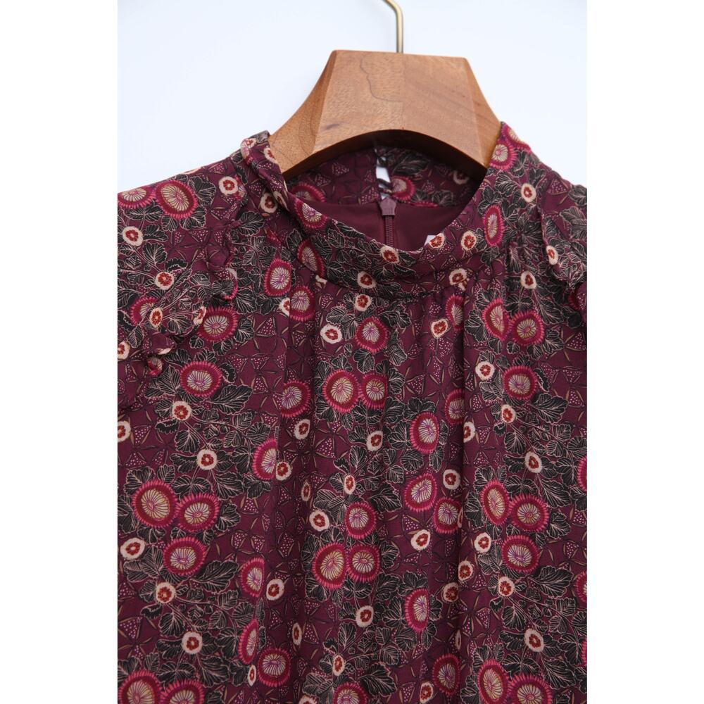 Saloni Akina Wine Jacqui-B Dress Size Us 14 View 5